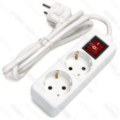 Німецька-розетка-на-2-отвори-прямокутна-3G1.0mm2-1.5м-без-вимикача