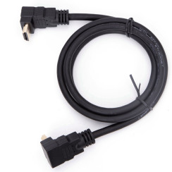 Кабель HDMI-HDMI 1 м з кутовим роз'ємом 90°