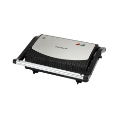 Притискний гриль (паніні) York 800W Сріблясто-чорний VDE