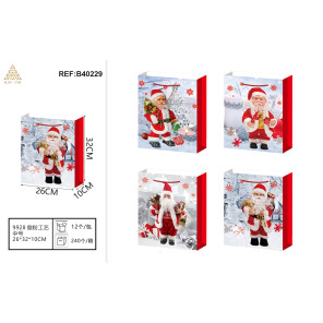 Подарунковий мішок блискітки M 26×32×10 см HM-B40229