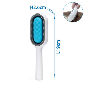 Щітка-гребінець для вичісування шерсті L19×W5.3×H2.6CM синя
