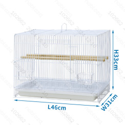 Клітка для птахів 30 л 46×31×33 см біла