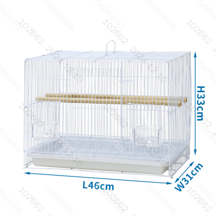 Клітка для птахів 30 л 46×31×33 см біла