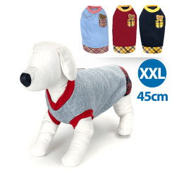 Свитшот с вышивкой мишки XXL-45см темно-синий/серый/красный/небесно-голубой