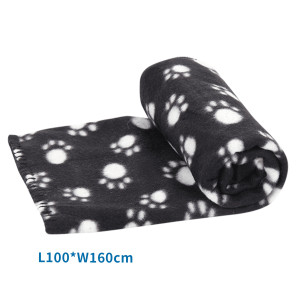Чорний плед для собак 100×160 см