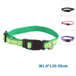 Нашийник для тварин W1.0*L20-30см - регульований, міцний, зручний