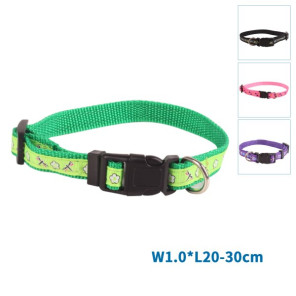Нашийник для тварин W1.0*L20-30см - регульований, міцний, зручний