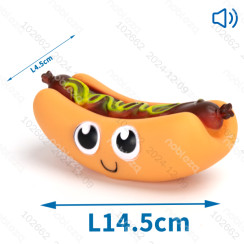 Іграшка для собак у формі коричневого хот-дога, 14.5×4.5 см
