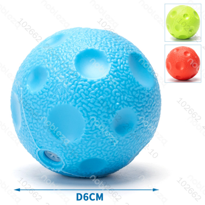 TPR звуковой капельный шар D6CM - зеленый/синий/красный