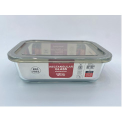 Скляний харчовий контейнер Danny Home прямокутний 1480 мл з кришкою BPA FREE