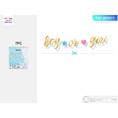 Гирлянда «boy or girl» 7 шт
