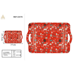Пластиковий піднос 37×25.5×4.6 см