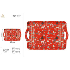 Пластиковий піднос 33×22×4.2 см