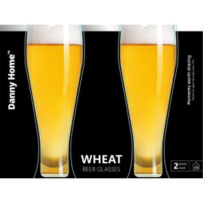 Набір келихів для пшеничного пива Danny Home Wheat 2 штуки преміум скло
