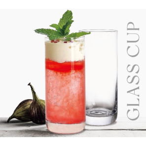 Склянка скляна висока для коктейлів і холодних напоїв - прозора Glass Cup