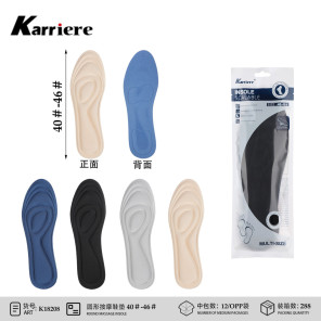 Устілки масажні універсальні Karriere K18208 розмір 40-46 сині чорні сірі бежеві