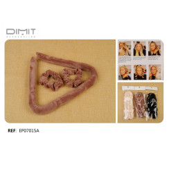 Набір для завивки волосся без тепла - м'який ролик з оксамиту та 2 резинки DIMIT EP07015A