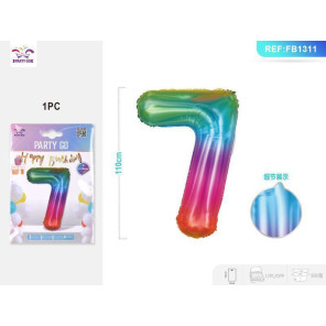 Балон «Желейний» цифра 7 110 см