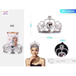 Корона срібляста Велике серце 1 шт.
