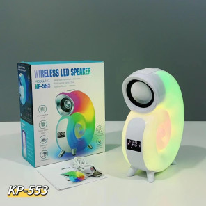 KP-553 RGB динамік Bluetooth у формі мушлі з LED-підсвіткою