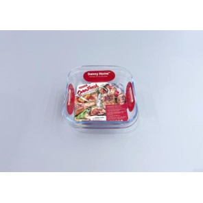Форма для запікання скляна Danny Home OverFresh квадратна з ручками