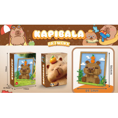 Конструктор Капібара з апельсином Kapibala Artwork 300 деталей - піксельна картина