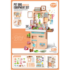 Ігровий набір Зоомагазин Pet Dog Equipment 56 предметів зі світлом та музикою