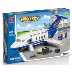 Конструктор XJ-Block My City Літак Airliner A-844, 226 деталей, серія Vehicle, від 6 років