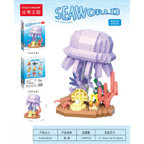 Конструктор міні-блоки Sea World Медуза підводний світ 350 деталей BIQIKINGDOM MZ-268