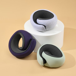 Подушка для подорожей U-подібна з ефектом пам'яті - сірий, синій, м'ятний