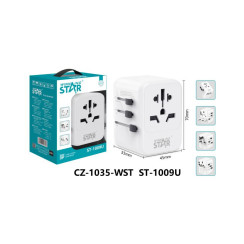 Адаптер розетки (3 USB + 1 Type-C)