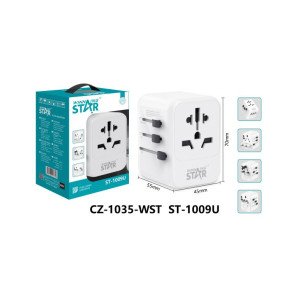 Адаптер розетки (3 USB + 1 Type-C)