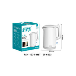 Электрочайник 1.7 л (Белый/Черный) ST-6023 White