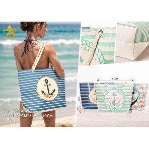 Пляжна сумка серії Anchor Color Stripe 51x37x10 см