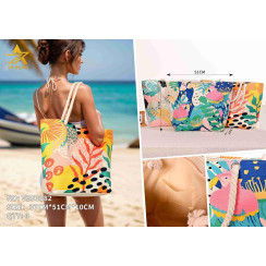 Пляжная сумка Flamingo Tropical Series 51×37×10 см