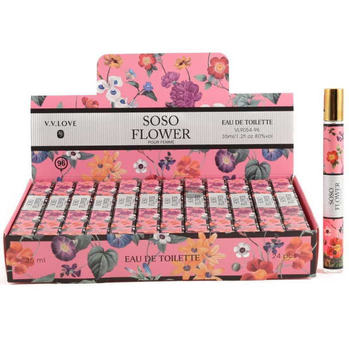 Туалетна вода V.V.Love Soso Flower Pour Femme 35 мл жіноча у флаконі-ролері VL9054-96