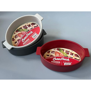 Форма для випічки кругла керамічна Danny Home OvenFresh 24 см - набір 3 шт