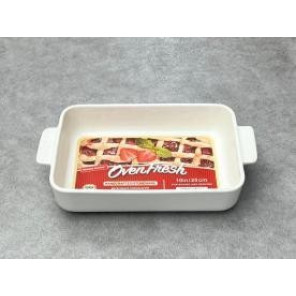 Форма для випікання керамічна OvenFresh 19x29 см біла прямокутна з ручками