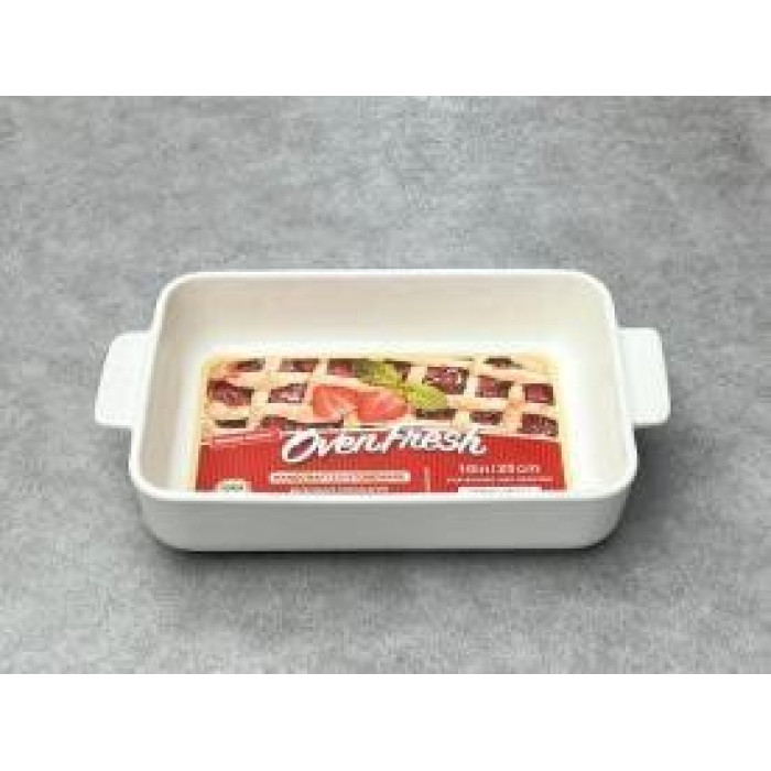 Форма для випікання керамічна OvenFresh 19x29 см біла прямокутна з ручками