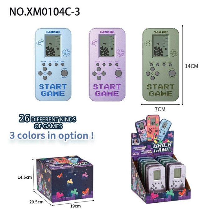 Ігрова консоль XM0104C-3 з Тетріс