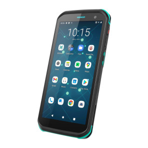 Захищений смартфон-термінал збору даних Android чорний з бірюзовим