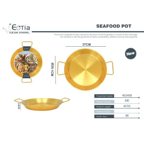 Каструля для морепродуктів золота 30 см